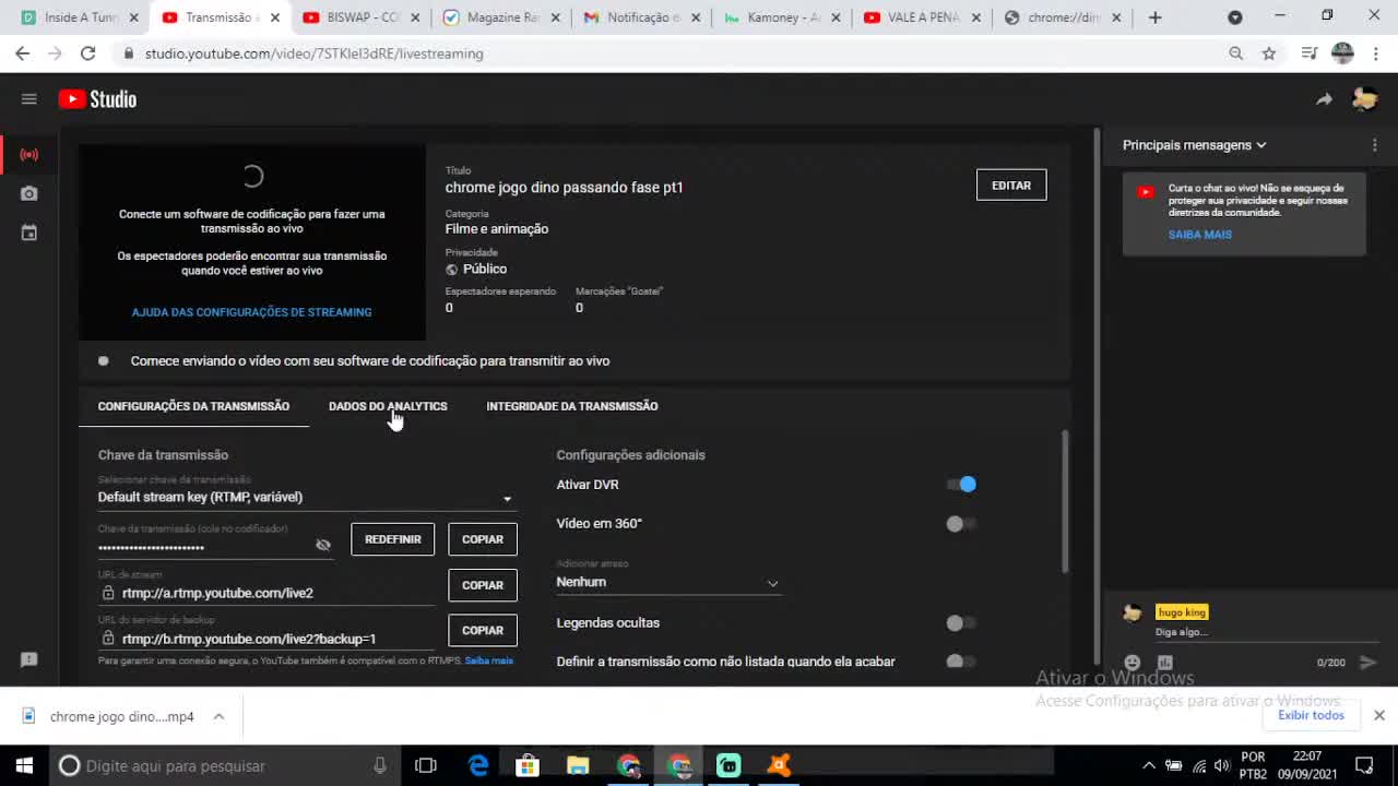 chrome jogo dino passando fase pt2