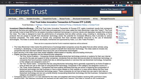 LEGR ETF Introduction (Blockchain Index)