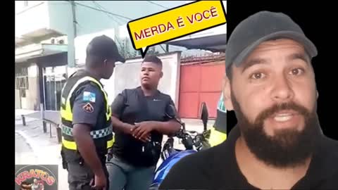 Policial não sabia que estava sendo gravado