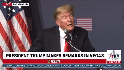 The REAL President Speaking to the People in Vegas-You can tell he is back in control