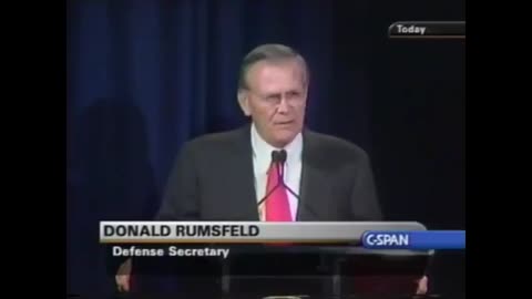 September 10th, 2001 - RUMSFELD: "We cannot track 2.3 TRILLION dollars"