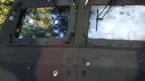 Russian troops caught Ukrainians artillery on the march