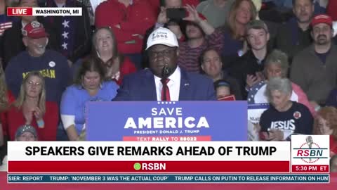 Rep. John Gibbs (R-MI) Full Speech at President Trump Rally in Washington, MI.
