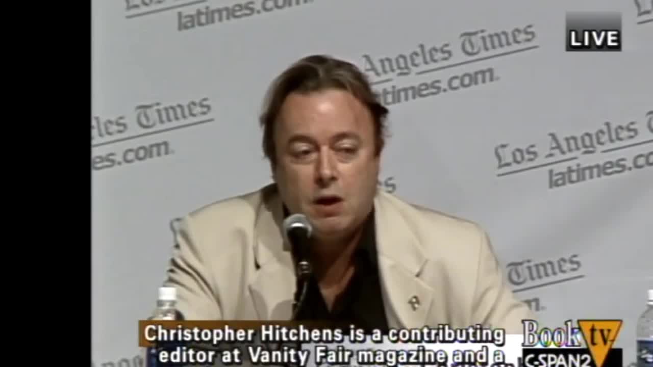 I Question Christopher Hitchens About The Utility Of Religion (4-29-07)