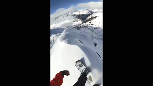 Ride on top of the mountain | extreme sport 🏂