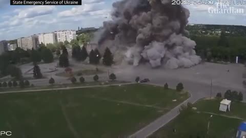 Ukraine_ airstrike hits cultural centre in Kharkiv region