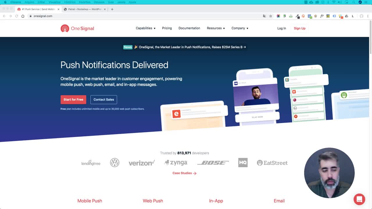 Configurando Push Notification no site