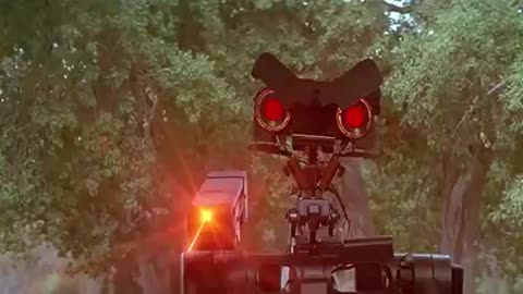 Johnny Five as the Predator