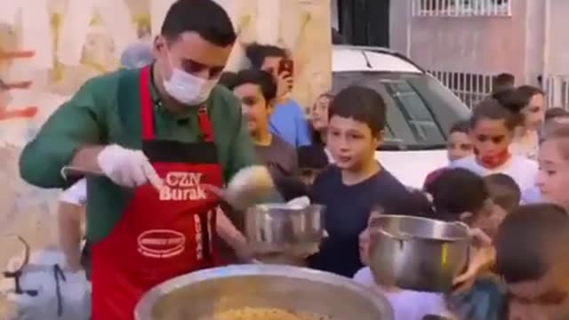 He took time and effort to cook dinner for the whole town