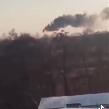 Russian MI-24 Goes Down over Ukraine