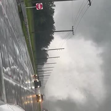 Tornado doing damage Wellington Fl. Debris lofted structures hit