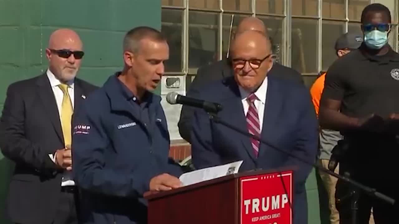 Corey Lewandowski Speaks at Giuliani Press Conference Nov 7, 2020