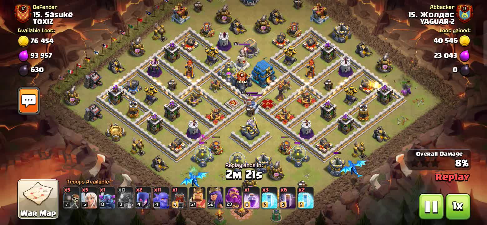 Clash of clans video of war