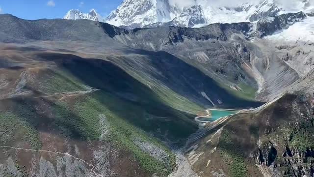 Beautiful snowy mountains