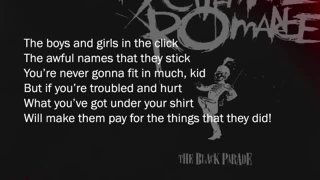 My Chemical Romance - Teenagers (lyrics)