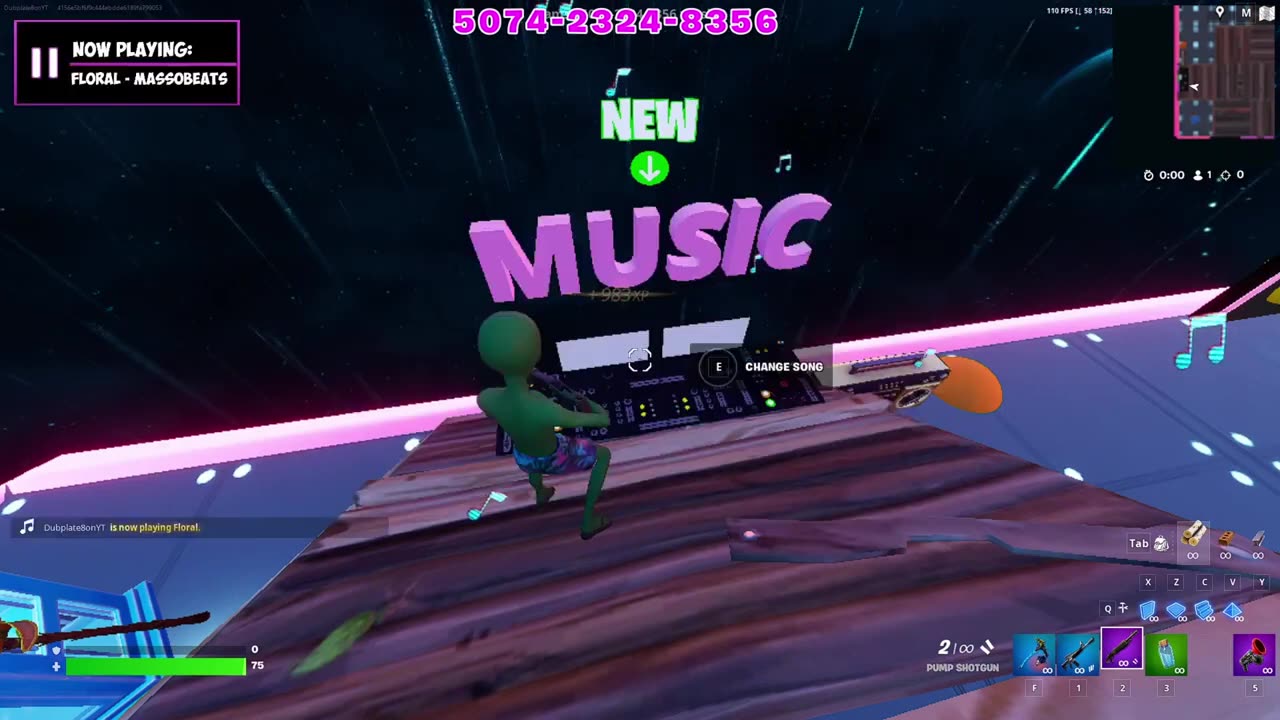 The Best Fortnite 1v1 Map with Real Music