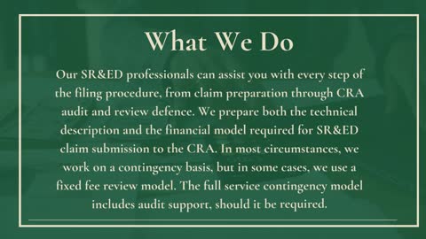 Professional SR&ED Experts - Canadian SR&ED Solutions