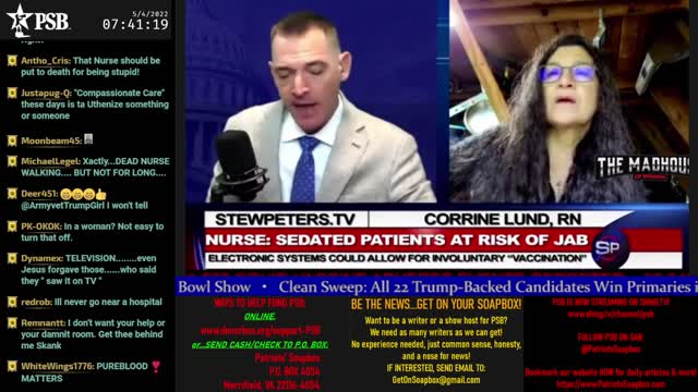 2022-05-04 07:00 EDT - Patriots Soapbox AM: with LadyRWB , MykelJaye & DD