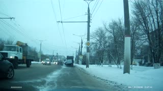 Truck Dumps Pipe Load