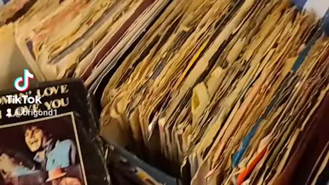 45 record vinyl collection given to me