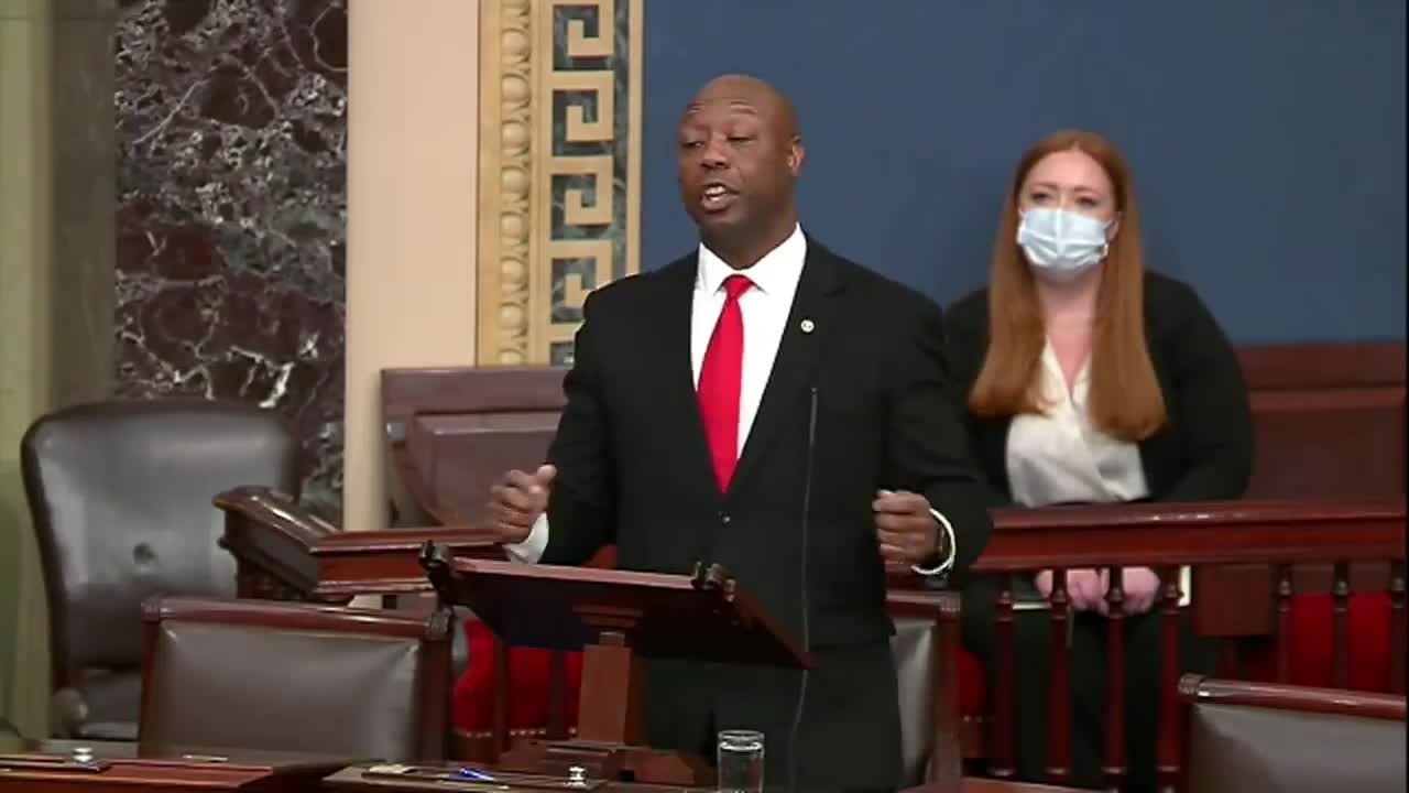 Tim Scott Assails Biden For 'Jim Crow 2.0' Claims: 'I Felt Irritation Rising In My Soul'