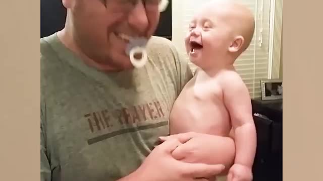 Relax With Baby And Daddy Moments - Funny Cute Babies