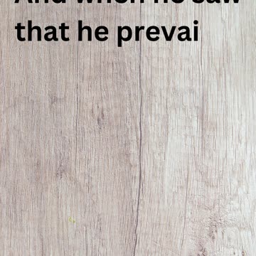 "Jacob's Wrestling Match at Peniel" Genesis 32:25.