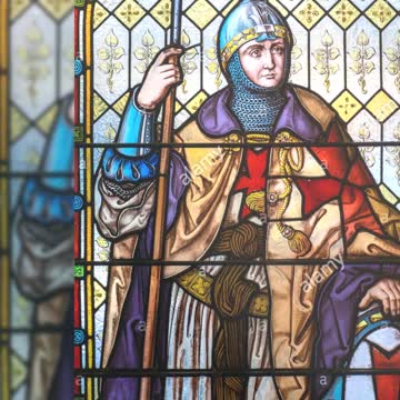 Stain Glass windows depicting Knights Templar