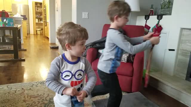 Kid Picks Out Wrong Stocking From Santa And Winds Up With Dog Bone