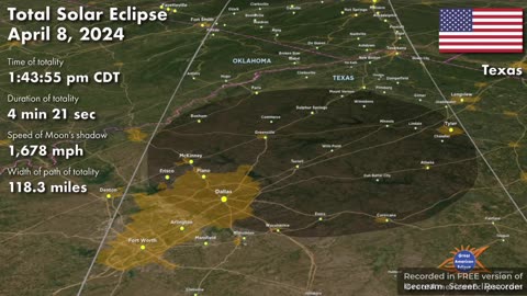 2024 Total Solar Eclipse Path