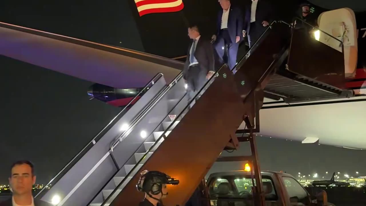 Trump arrives in New Jersey, hours after surviving assassination attempt.