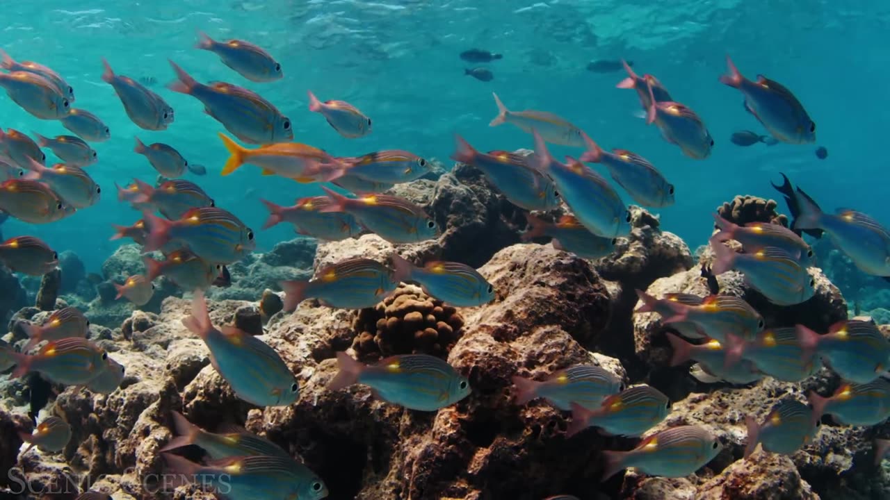 Underwater World 4K - Incredible Colorful Ocean Life Marine Life