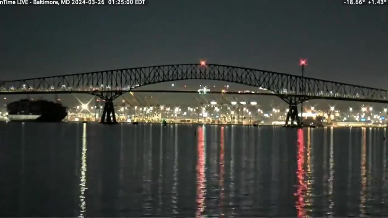 Cargo Ship Hits Baltimore Bridge