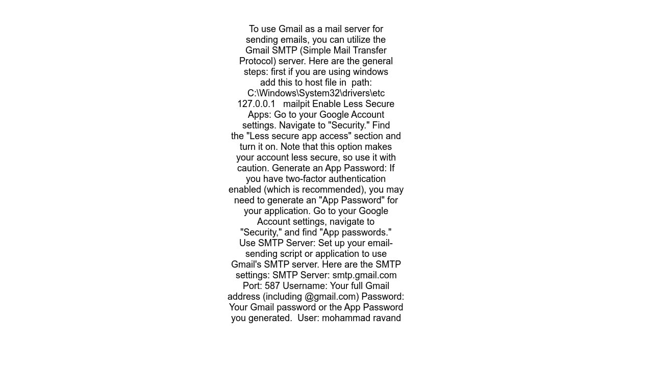 Laravel error on GMAIL smtp usage 'Connection could not be established with host "mailpit1