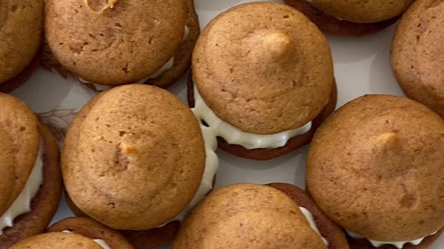 Mini Pumpkin Whoopie Pies