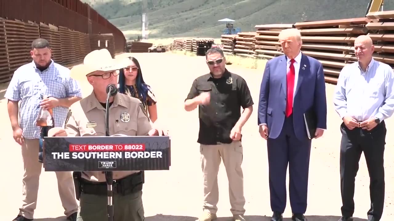 Sheriff Mark Dannels: "Trump Always Supported Us; Your Visit Renewed Our Hope" 🇺🇸🙏