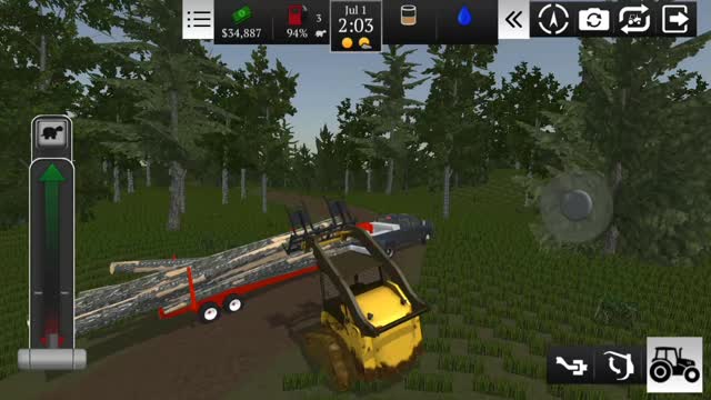 Video #3. Farming USA 2 - loading logs