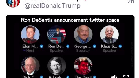 Trump Posts AI Twitter Space With Elon Musk For Ron DeSantis Presidency Announcement