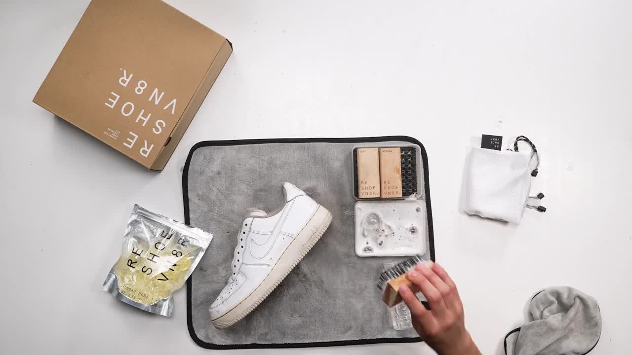 Shoe Cleaning ASMR - Nike Air Force 1