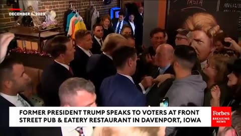 Trump Surprises Iowa Voters With Visit To Restaurant