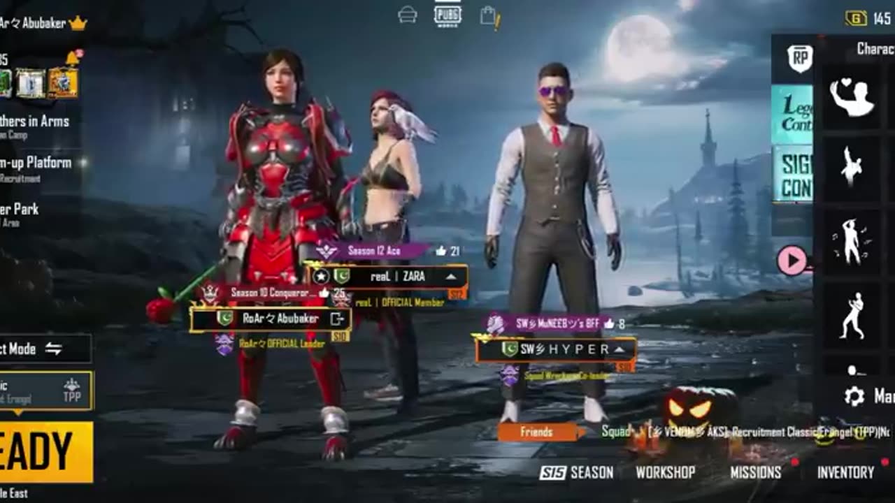 Joining A random Squad of Naughty Rich Conqueror Girls👩🏻🦳Like A Rich Bot😂 Maza nay passa wapis!