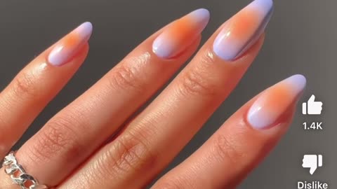 How to do sunset aura nails