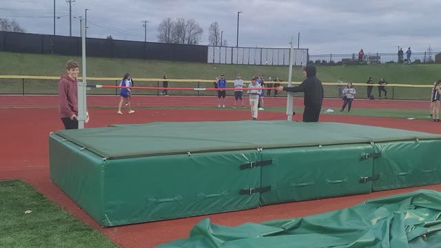 4.12.22 - Girls High Jump Finals at St. Joseph's Relays