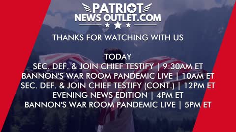 🔴 WATCH LIVE | Patriot News Outlet | Steve Bannon's, War Room Pandemic | 10AM ET | 9/29/2021