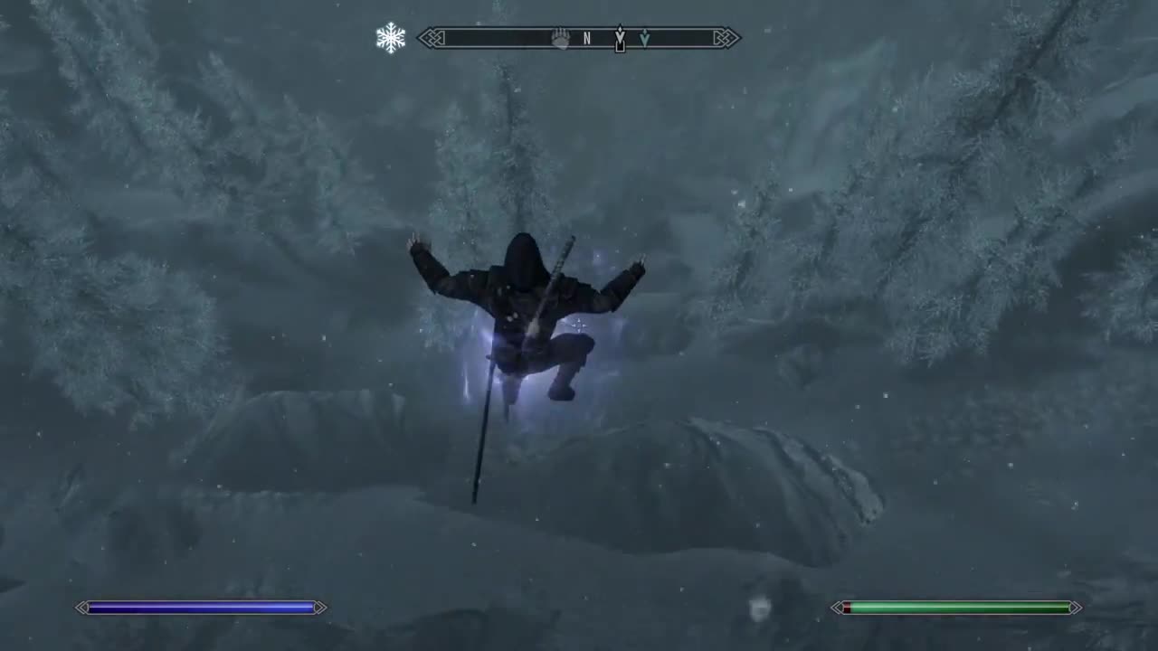 skyrim coming down from Greybeard Castle in 24.69 sc