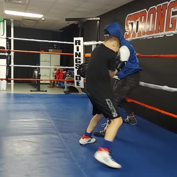 Joey on the pads