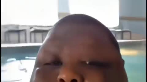 Guy Cries After Going Underwater, But It's Distorted