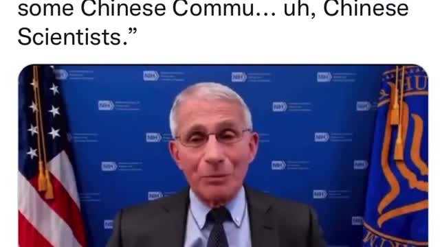 Tony Fauci slips up, and says the quiet part our loud. 🤬