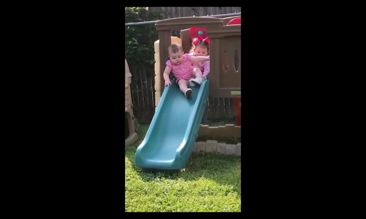 funny kids playing