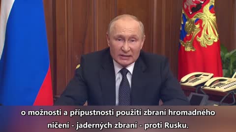 Vladimir Putin v projevu nařídil částečnou mobilizaci a pohrozil Západu jadernými zbraněmi